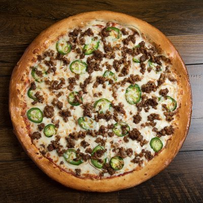Special pizza fra Fårevejle Grill